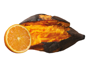 Grilled sweet potato & tangerine