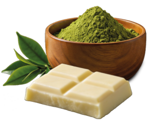 Té matcha y chocolate blanco